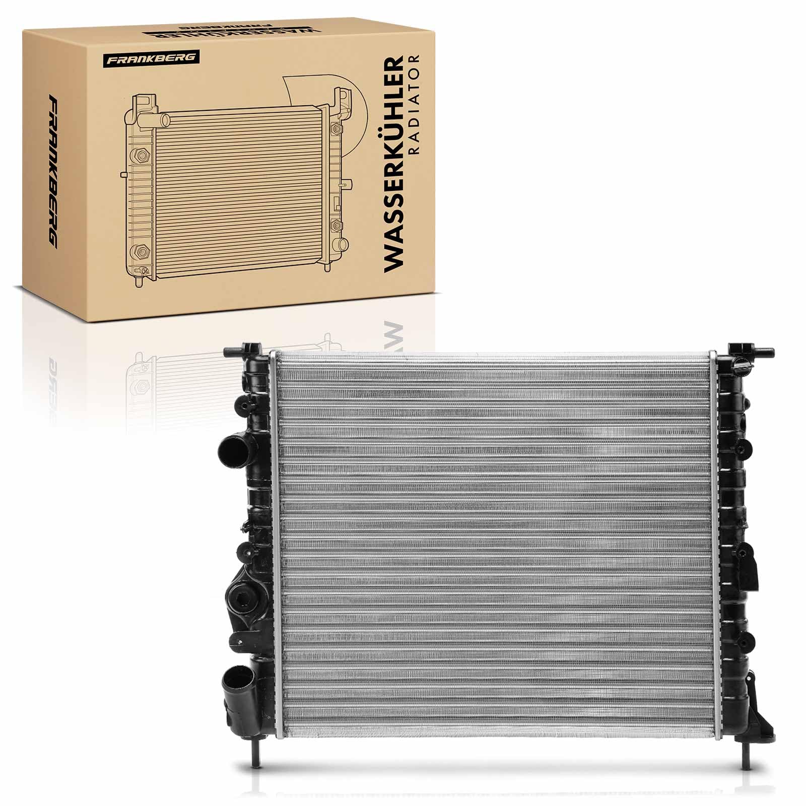 Frankberg Radiatore per raffreddamento acqua 7700838134 | Compatibile con: M.e.g.a.n.e I Classic LA0/1, Scatola Kubistar X76, Logan MCV KS, K.a.n.g.o.o KC0/1, Logan I LS