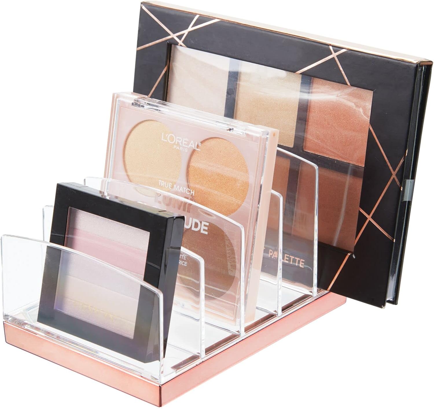 mDesign Plastic Makeup Organizer for Bathroom Countertops,...