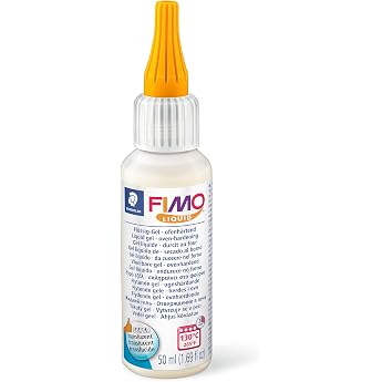 STAEDTLER FIMO Liquid 8050 Liquid Gel - 50 ml, Translucent | Oven hardening, viscous for pottery &ndash; for modelling clay, effect