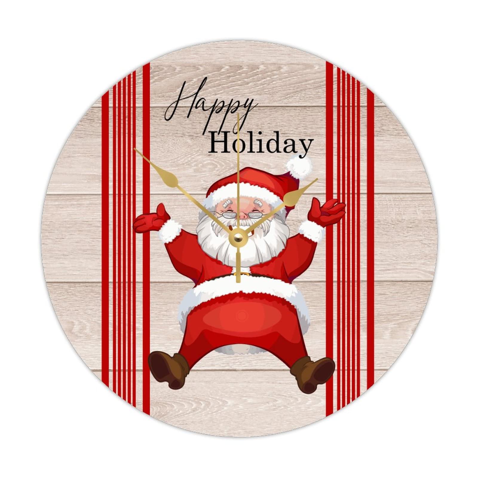 Horloge Winter Holiday en bois à offrir pour les fêtes de fin d'année