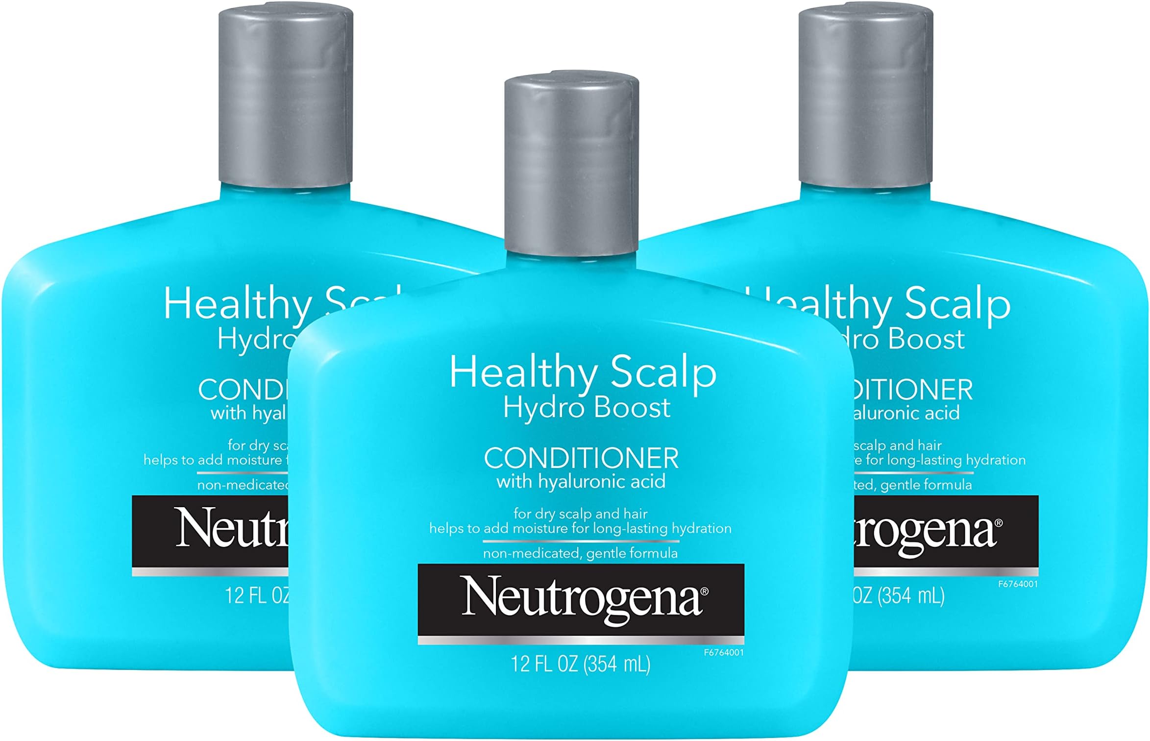 Neutrogena Moisturizing Healthy Scalp Hydro Boost Conditioner for Dry Hair and Scalp, with Hydrating Hyaluronic Acid, pH-Balanced, Paraben & Phthalate-Free, Color-Safe, 12 Fl Oz (pack of 3)
