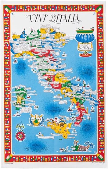 Amazon Conti社タペストリー イタリアマップ ワイン Conti コンティ タペストリー