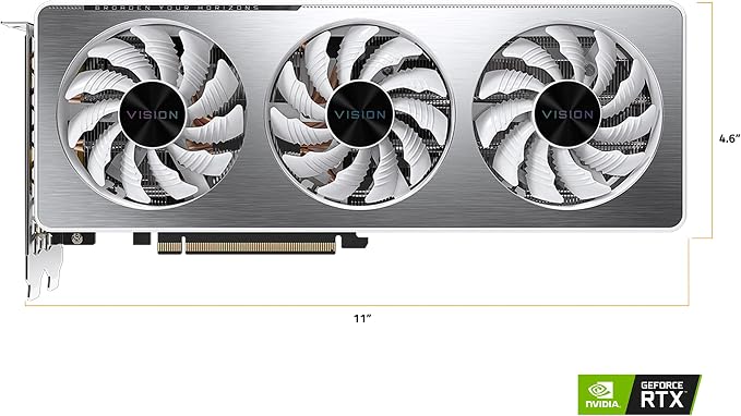 GIGABYTE GeForce RTX 3060 Ti Vision OC 8G miniatura 9