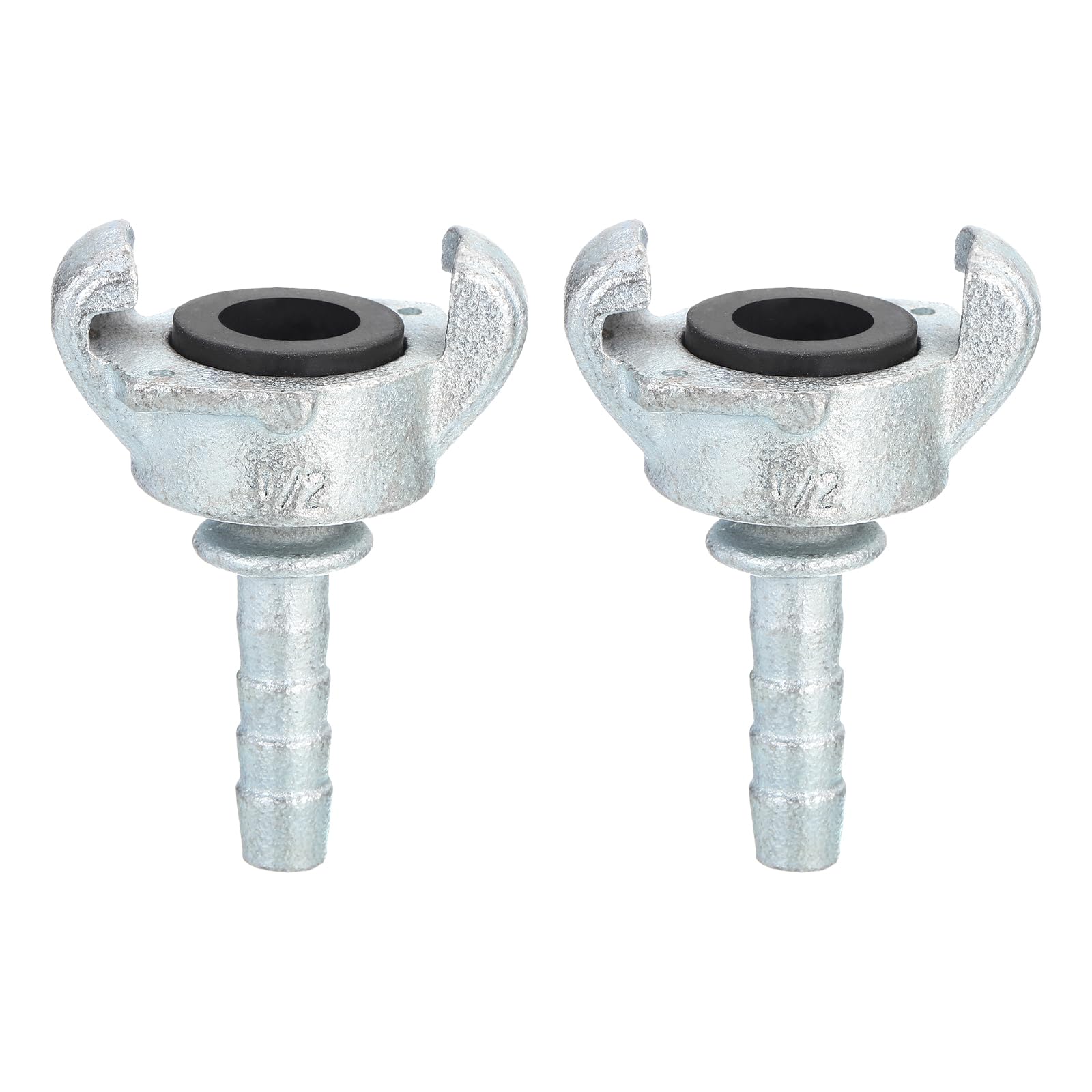 Accesorios de manguera de aire G1/2 de hierro maleable zincado con 2 lengüetas NPT de uxcell