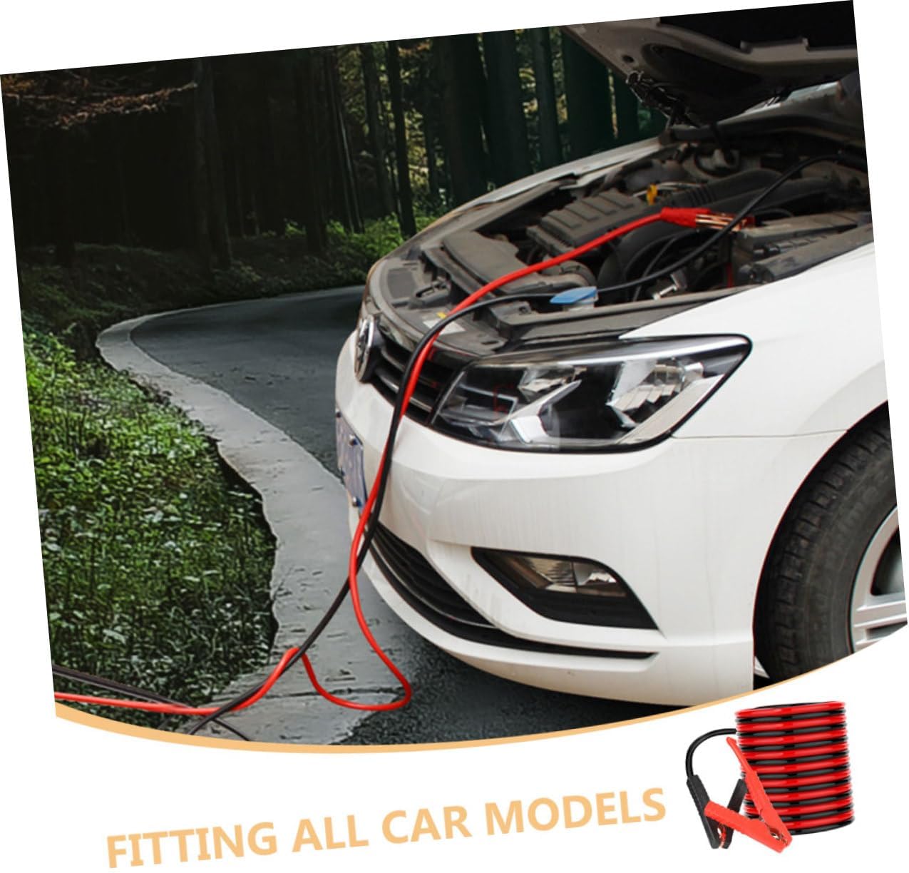Car Battery Jumper Cables Kit Heavy Duty Automotive Booster Cables for Starting Portable and Design Fits All Car Models