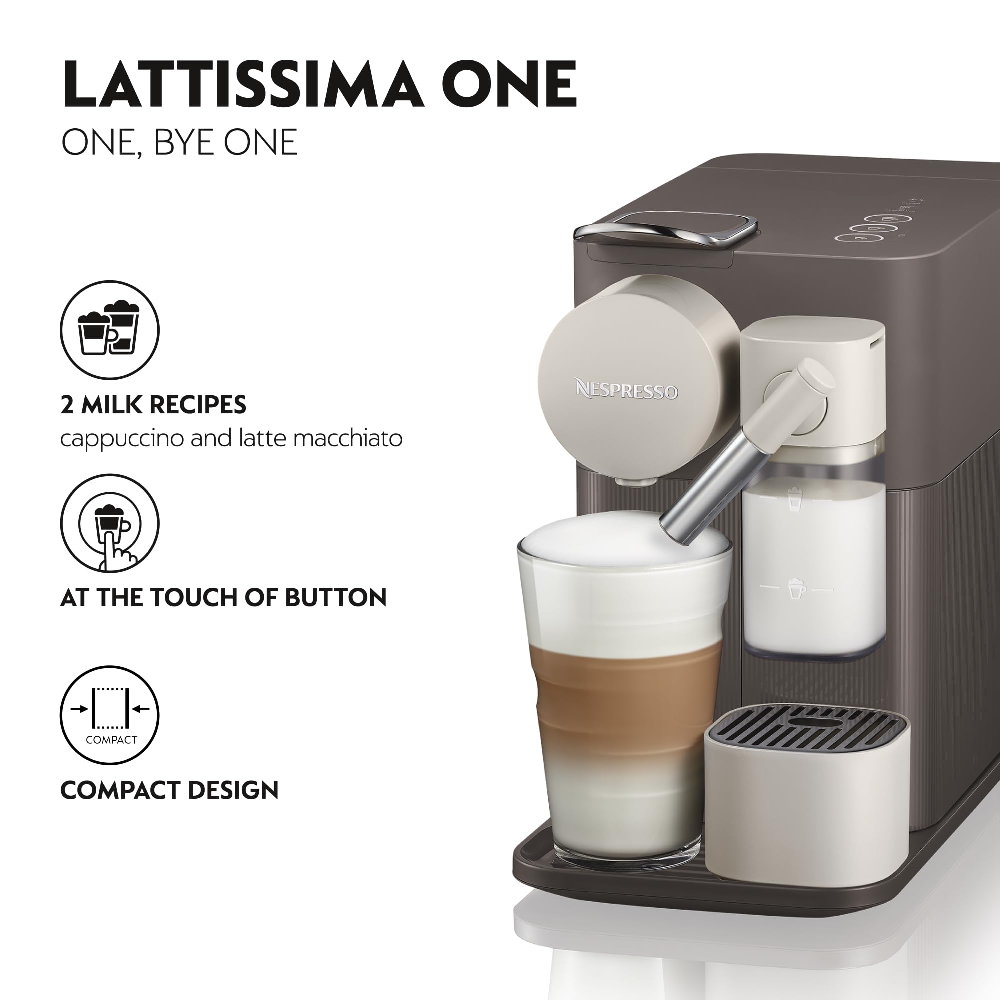Nespresso Lattissima One F111 Espresso Capsule Coffee Machine