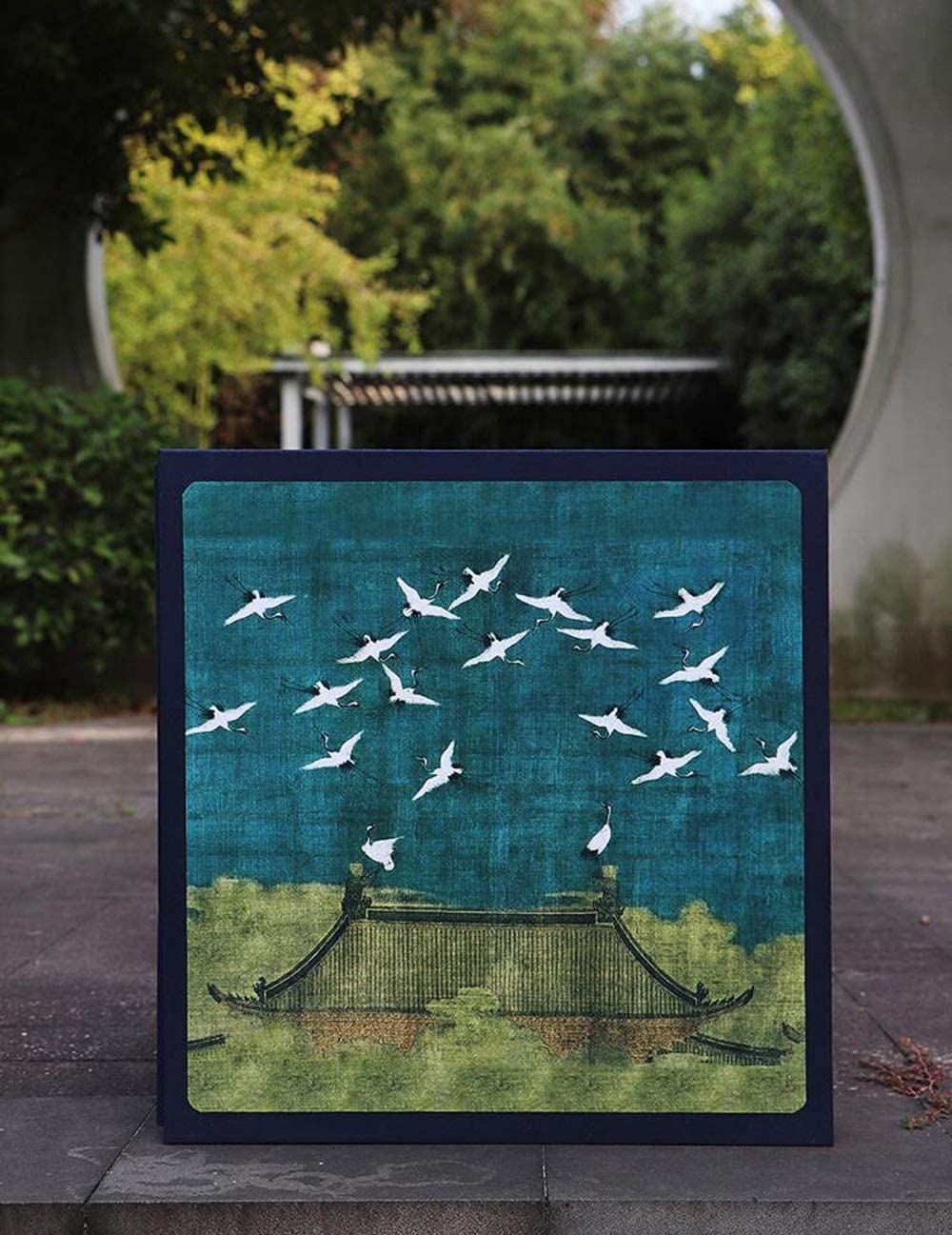 Samoprzylepny album na zdjęcia, strony magnetyczne, chiński starożytny styl, 80 stron, album do scrapbookingu z lnianą okładką