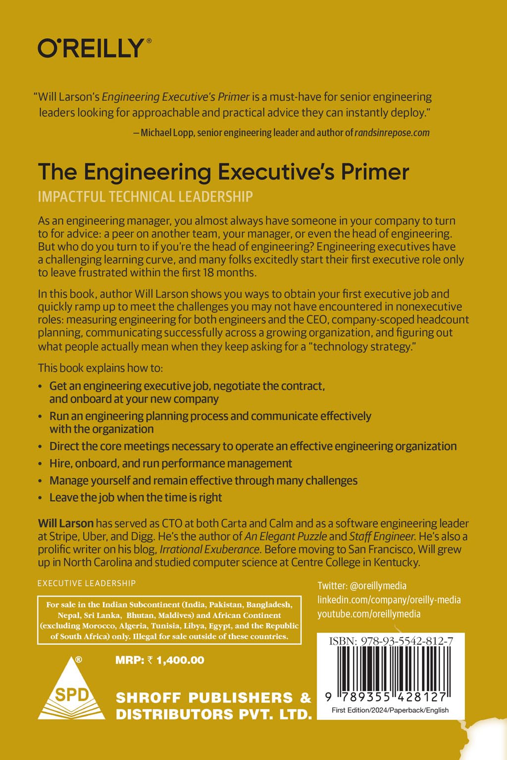 The Engineering Executive's Primer: Impactful Technical Leadership (Grayscale Indian Edition) 1