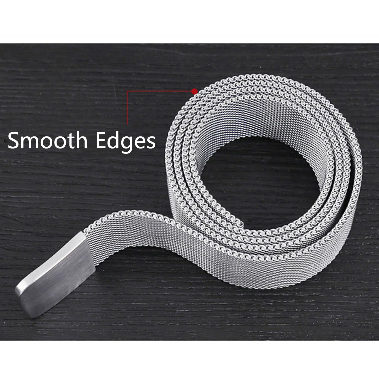 Ceintures tressées en acier inoxydable pour hommes, ceinture magnétique en métal avec boucle automatique en acier inoxydable à motif animal 3D