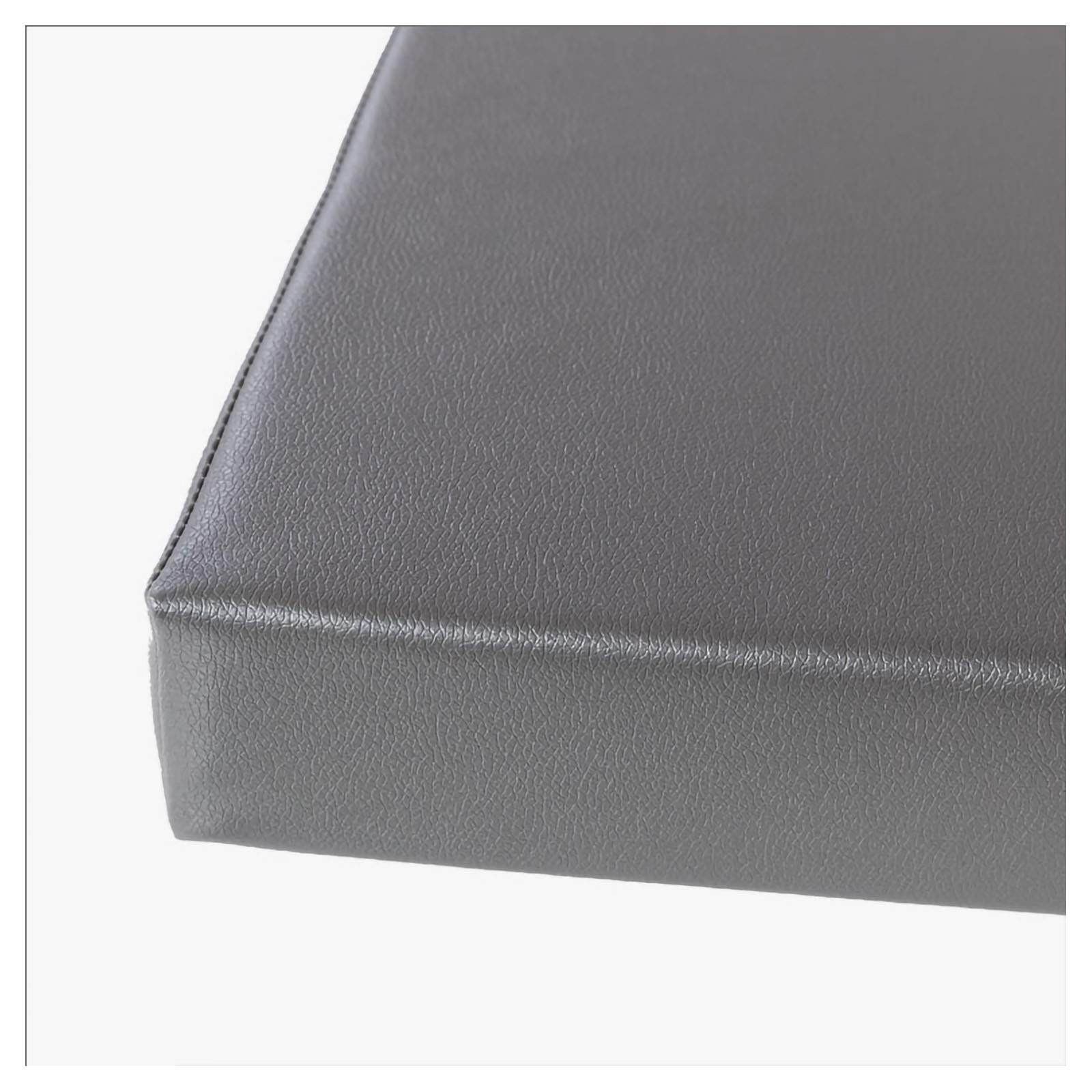 Coussin de banc de jardin gris pour éliminer la rigidité du bois