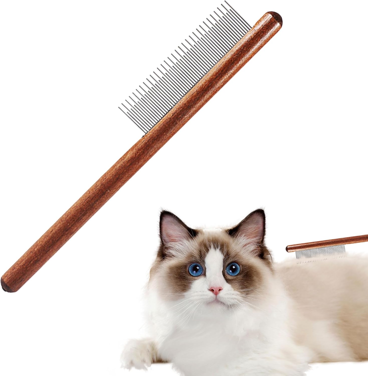 Grooming Comb for Pets Long & Short Cat Comb Pet Flea Comb for Dogs Cats Steel Tooth Comb with Wooden Handle Solid Wooden Cat Flea Comb Lice Tick Comb for Cats Dogs Rabbits Tangled Hair Grooming Comb for Pets Long & Short Cat Comb Pet Flea Comb for Dogs Cats Steel Tooth Comb with Wooden Handle Solid Wooden Cat Flea Comb Lice Tick Comb for Cats Dogs Rabbits Tangled Hair