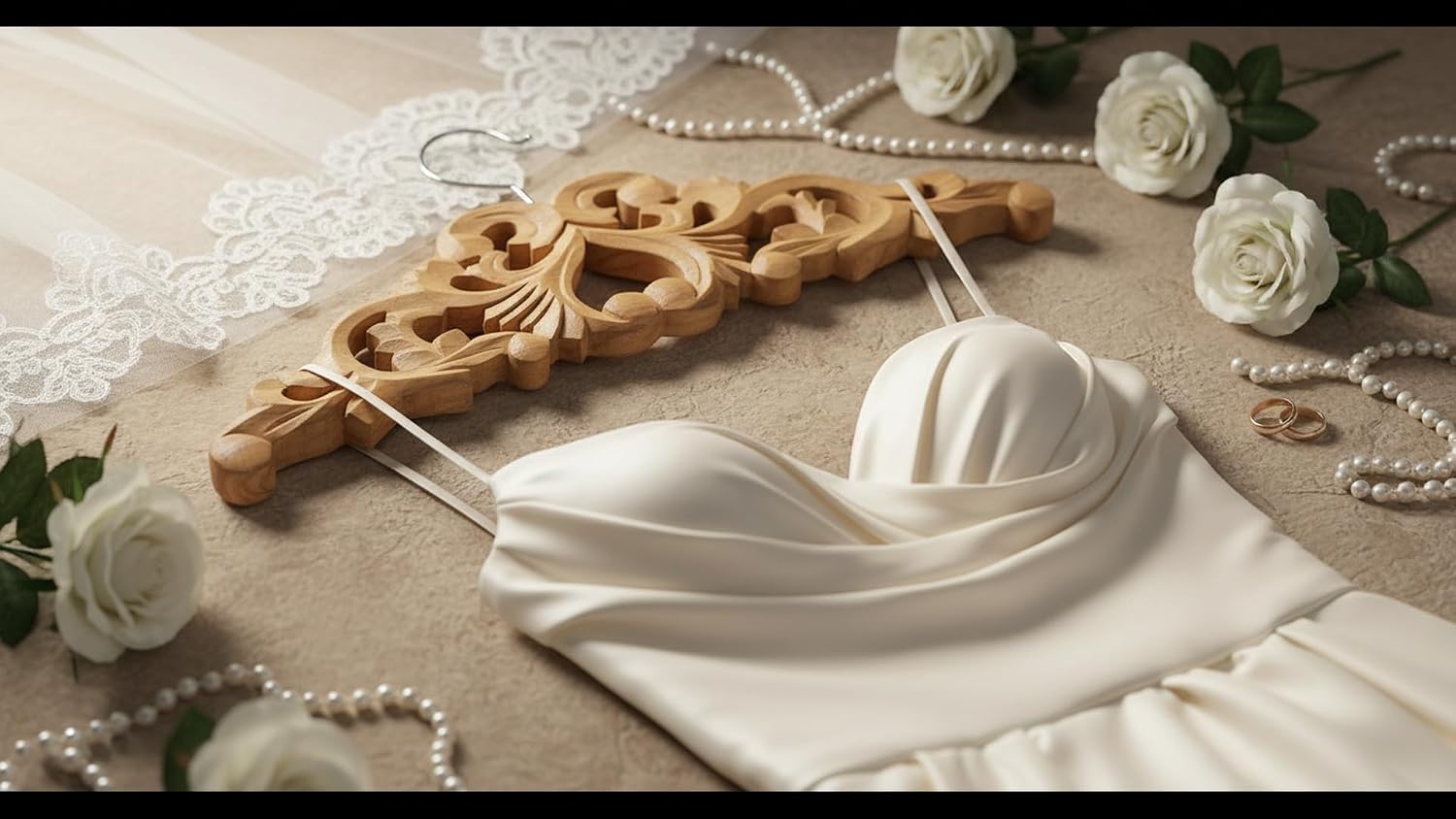Handmade Vintage Wooden Wedding Suit Jacket Tuxedo Shirt Coat Clothes Hanger for Groom & Bridal Wedding Dress Non Slip Smooth Finish Swivel Hook Bridal Shower Party Favor Gift Ideas