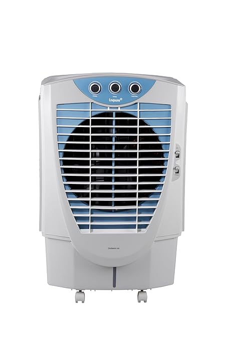 LIVPURE CHILLMIST 60 L DESERT AIR COOLER WITH ANTI-BACTERIAL HONEYCOMB PAD, POWERFULL AIR DELIVERY AND 2 YEAR WARRANTY ON MOTOR (WHITE & BLUE)