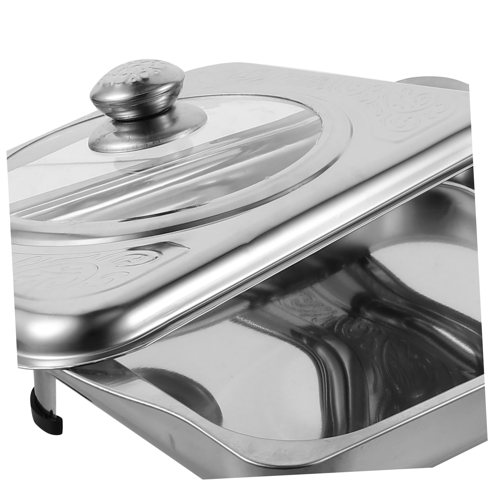 Bandeja de acero inoxidable para bufé, bandeja de servir Ele para fiestas, eventos y catering, fácil de limpiar, perfecta para exhibición de alimentos y entretenimiento
