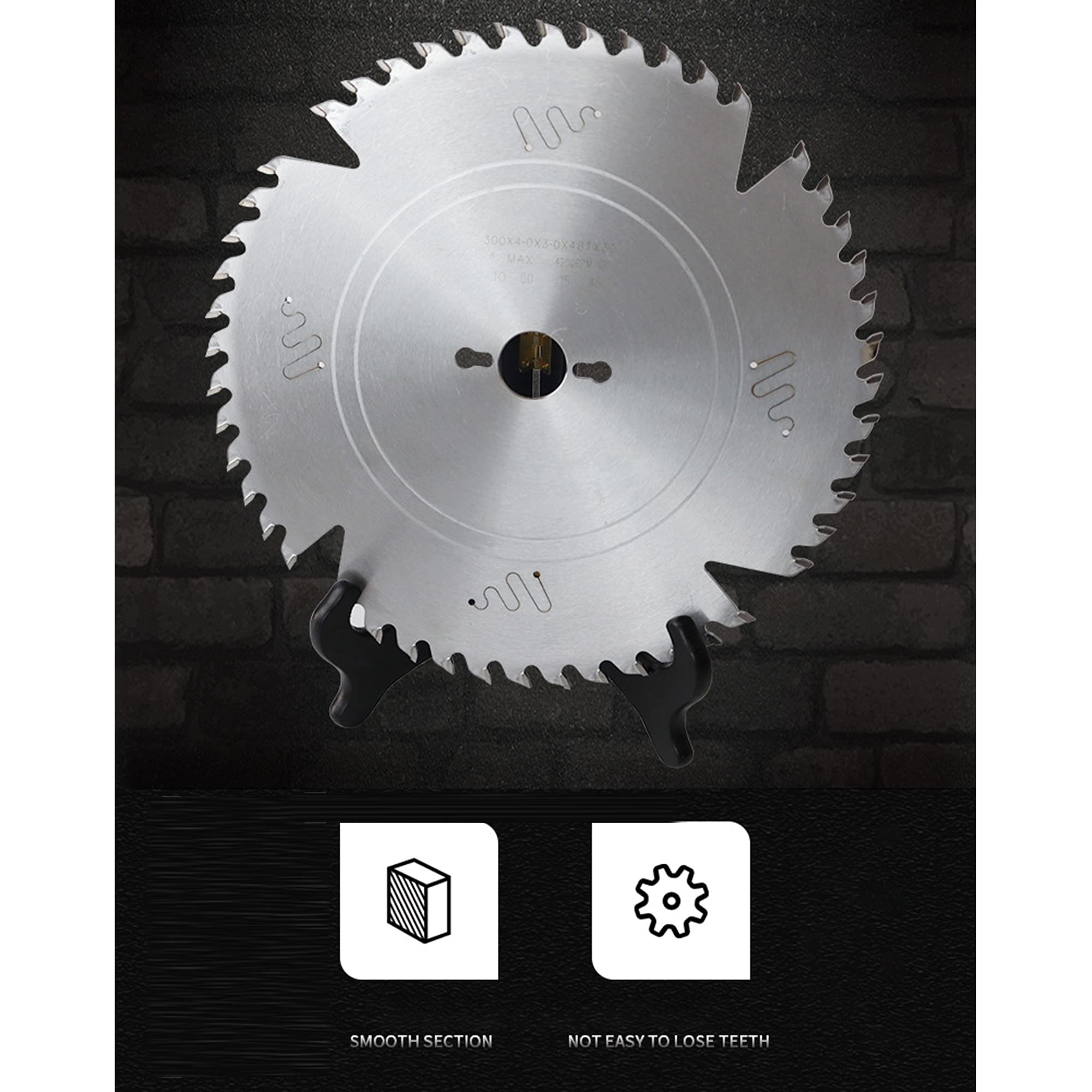 Hoja sierra circular Disco de corte de sierra de carburo Cuchillas circulares TCT 300mm x 4.0mm x 3.0mm x 48T x 30mm Hoja sierra circular por madera Discos de corte circulares