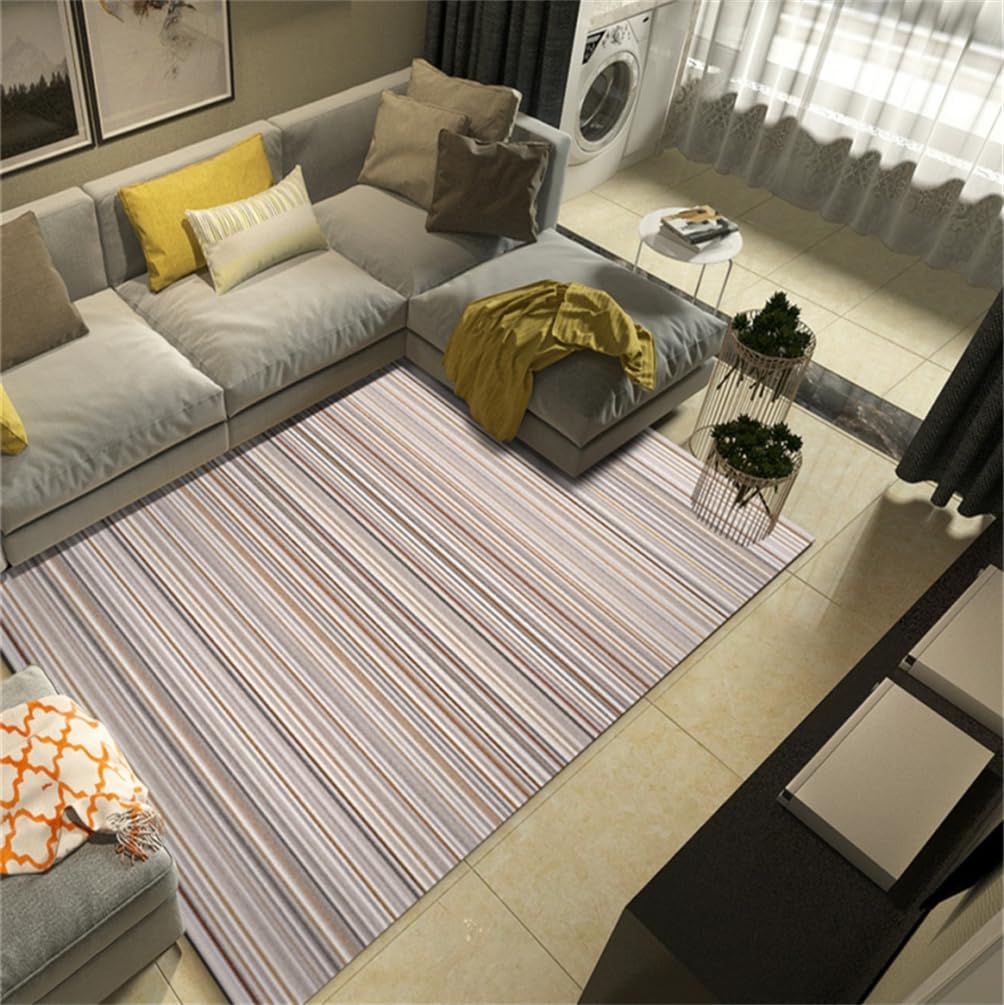 Tapis doux chambre et salon antitache lavable 180x230cm résistant à l'usure