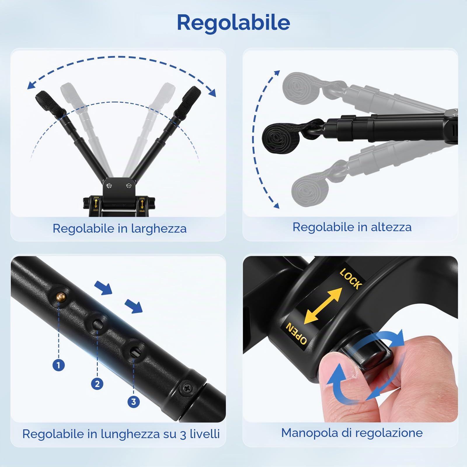 Pedana Passeggino Universale con Sedile, Tavolette per Passeggini con borsa, Design Stabile a due Ruote, con cinghia di sospensione,Accessori per Passeggini per Bambini da 2 a 6 anni,nero