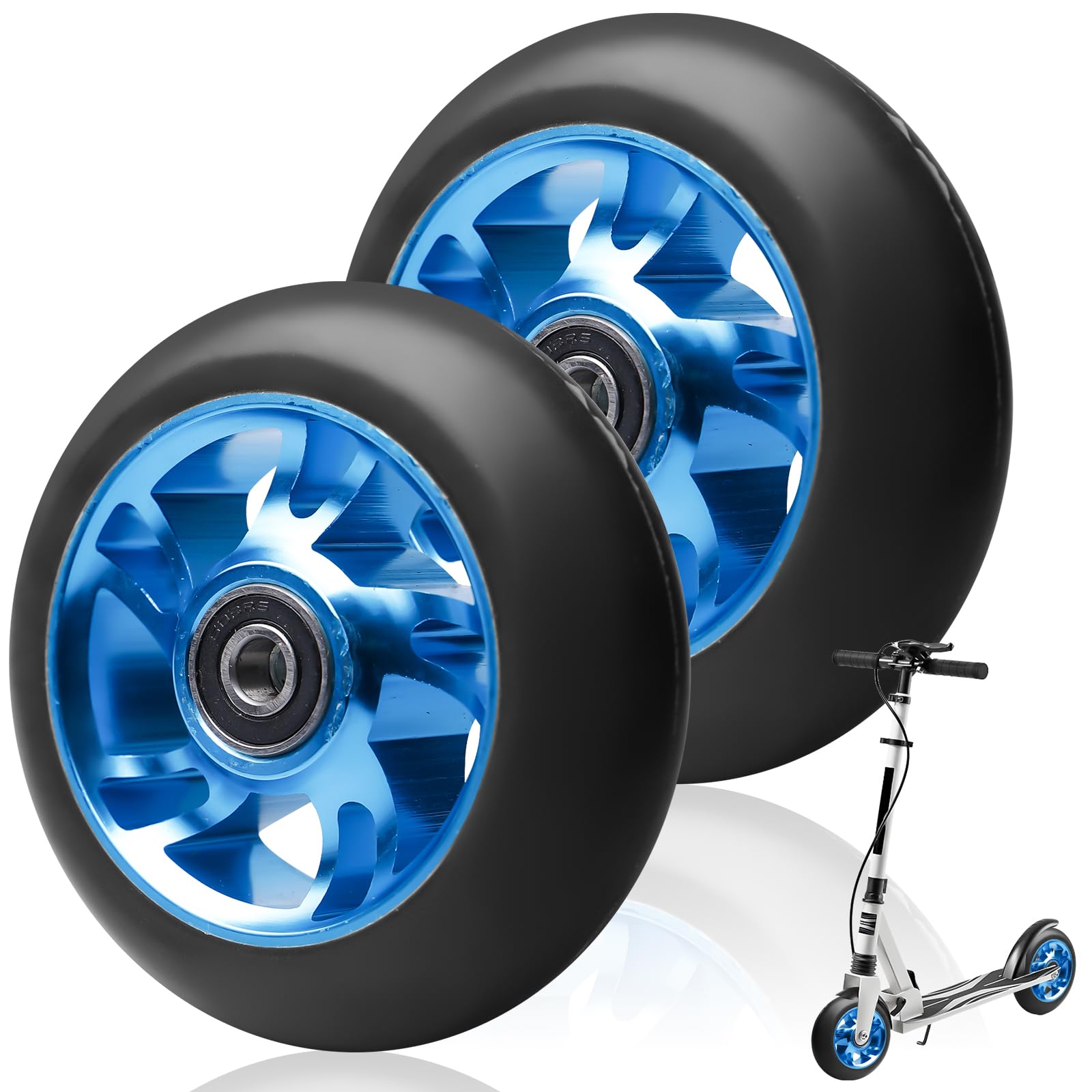 Stuntstepwielen, 2 stuks, 110 mm, kleurrijke reservewielen 88A met ABEC