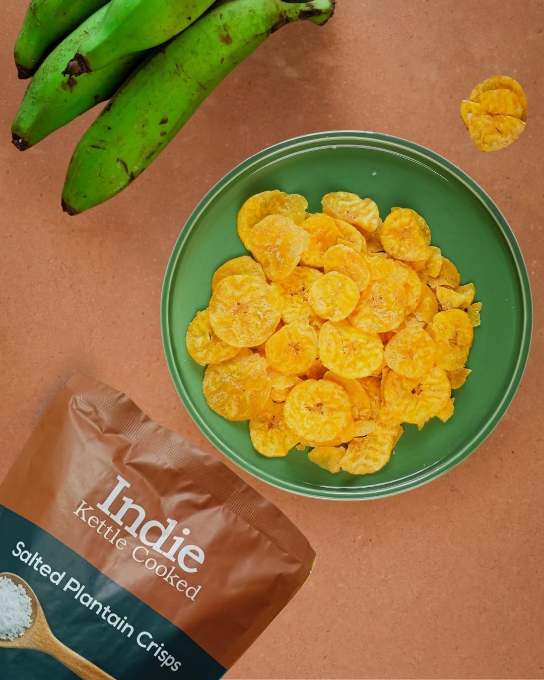 Indie Kettle Cooked Kerala Banana Chips Salted Plantain Crisps - 500Gms (5 Packs) (B0DDYDZV2M) Amazon Price History, Amazon Price Tracker