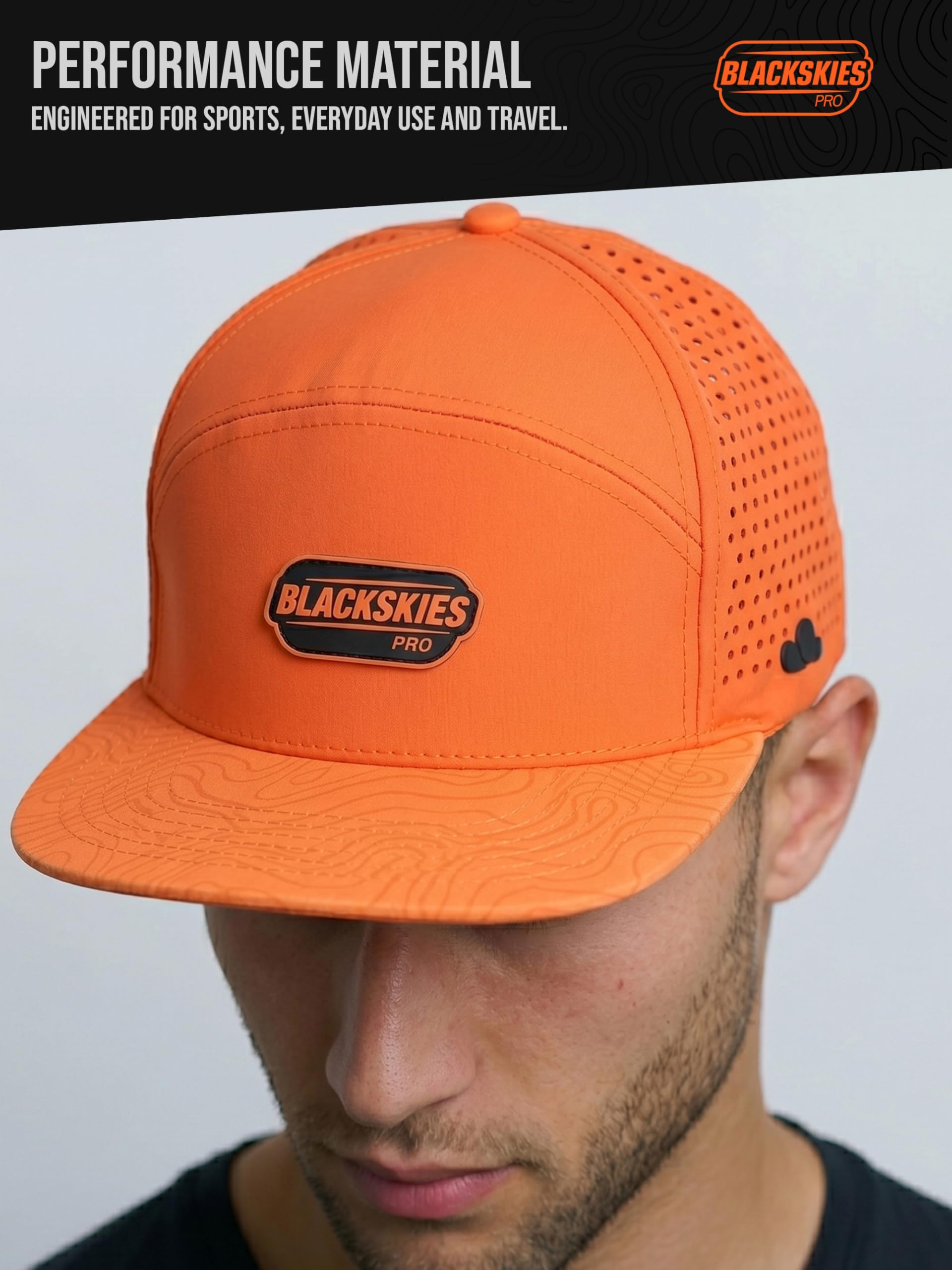 Blackskies® PRO Motion Sport Performance cap | Cappellino Baseball Unisex Idrorepellente | Sport Acquatici Padel Palestra Jogging Surf Spiaggia Tennis Uomo Donna Cappellino - Baseball Uomo Donna