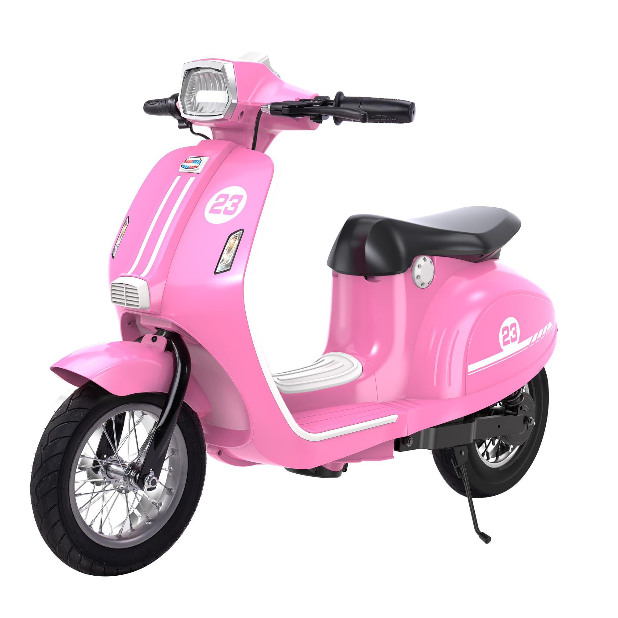 24V Kids Motorcycle, Ride on Electric Bike for Big Kid 8-12, Pink
