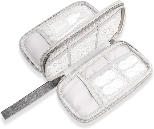 LynxLink Funda para lentes de contacto de viaje para 8 contactos desechables diarios, solución portátil 3 en 1 para lentes de contacto y funda de