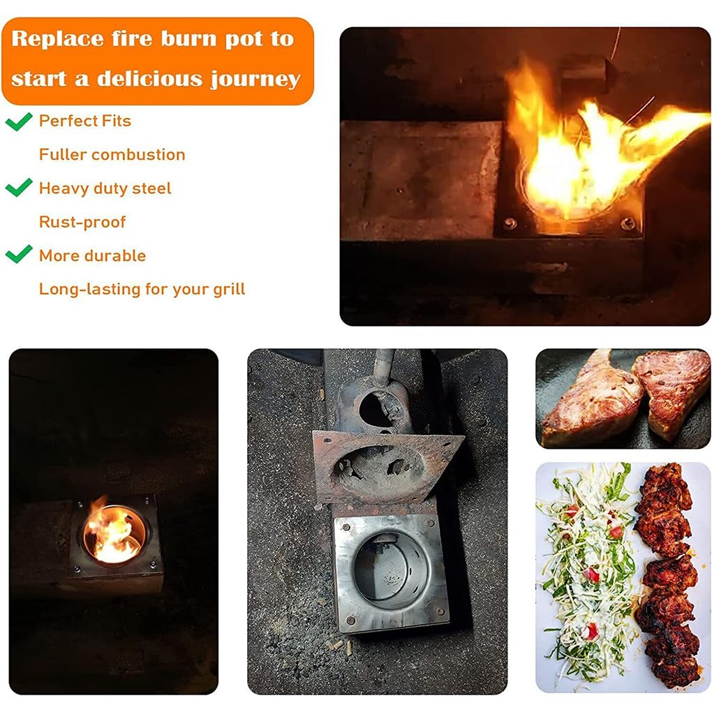 BBQ Experience Fire Burn Pot HotRod Kit accenditore per griglia a pellet Accensione affidabile ogni Per volta Metallo con accessorio