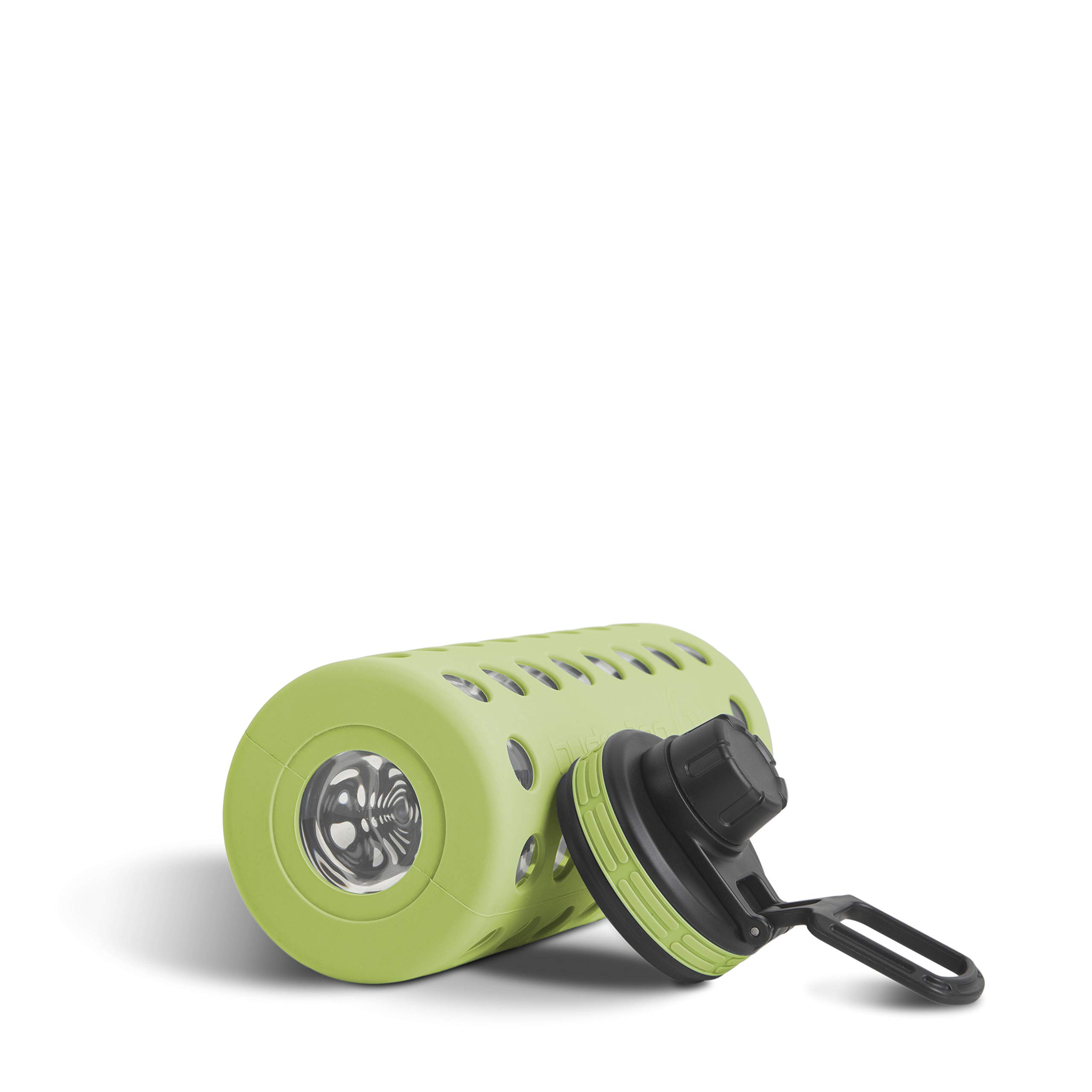 Hydro2Go® Gourde en Verre avec Couvercle en Silicone 950 ML - va au Lave-Vaisselle | 2 couvercles interchangeables | 100% étanche