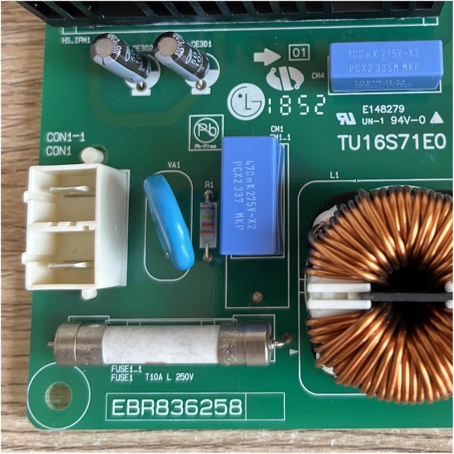 Refrigerator Motherboard, PCB Control Card, Model Number EBR83625844, Compatibility For Brand LG