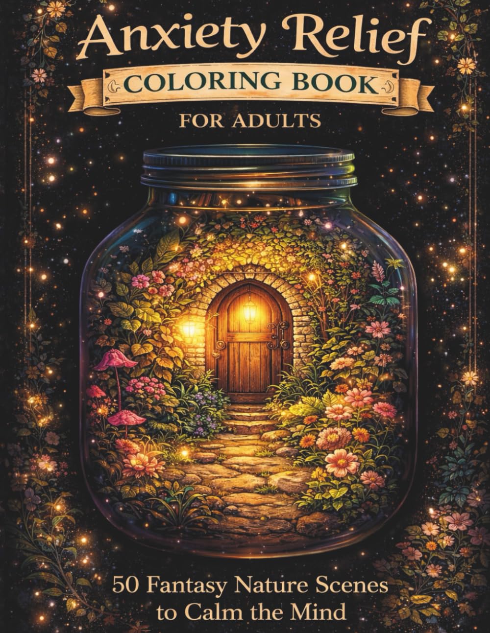 Anxiety Relief Coloring Book for Adults: Fantasy Nature Scenes to Calm the Mind