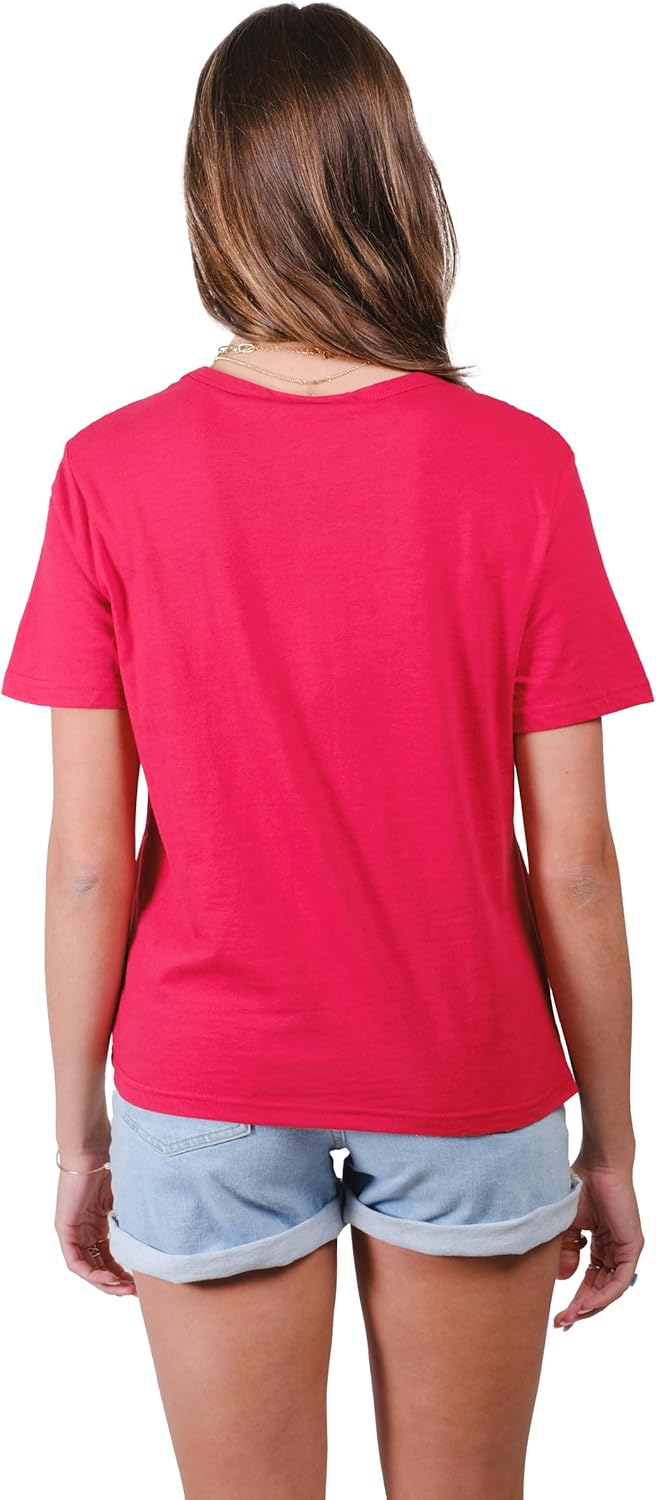 Ultra Game Women's NFL Official Distressed Graphics Super Soft Crew Neck T-Shirt - Image 2