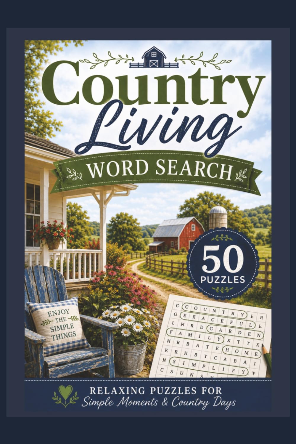 Country Living Word Search: Relaxing Puzzles for Simple Moments and Country Days
