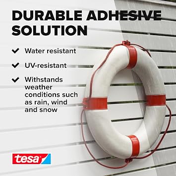 tesa Powerbond Foam Double Sided Mounting Tape for Outdoors Use 1.5 m x 19 mm