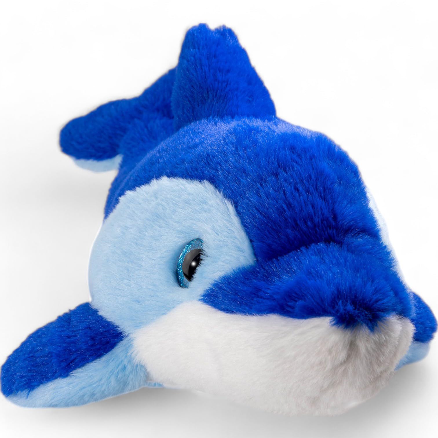 Carl Dick dolphin blue with glitter eyes, cuddly toy, soft toy, 17.5 inches, 44cm 3580, Blue-44 - Image 4