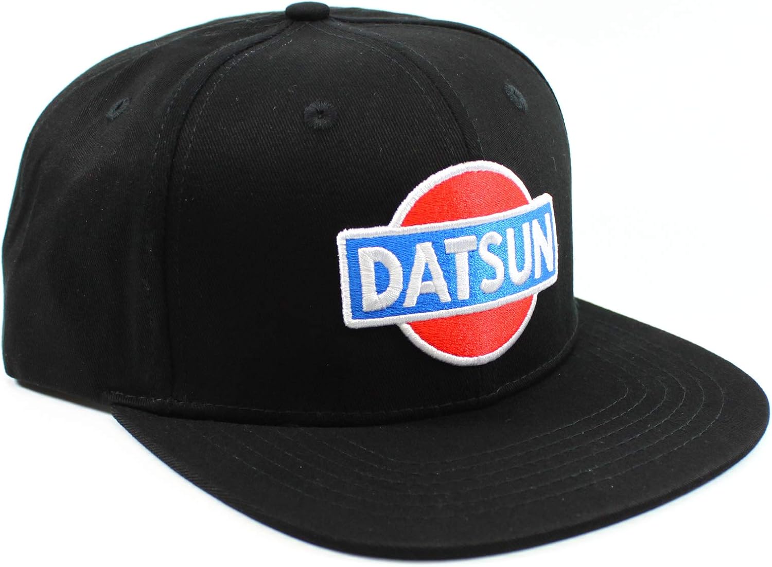 Datsun Baseball Cap - Style A Flat Brim - Snap Back - Black Hat