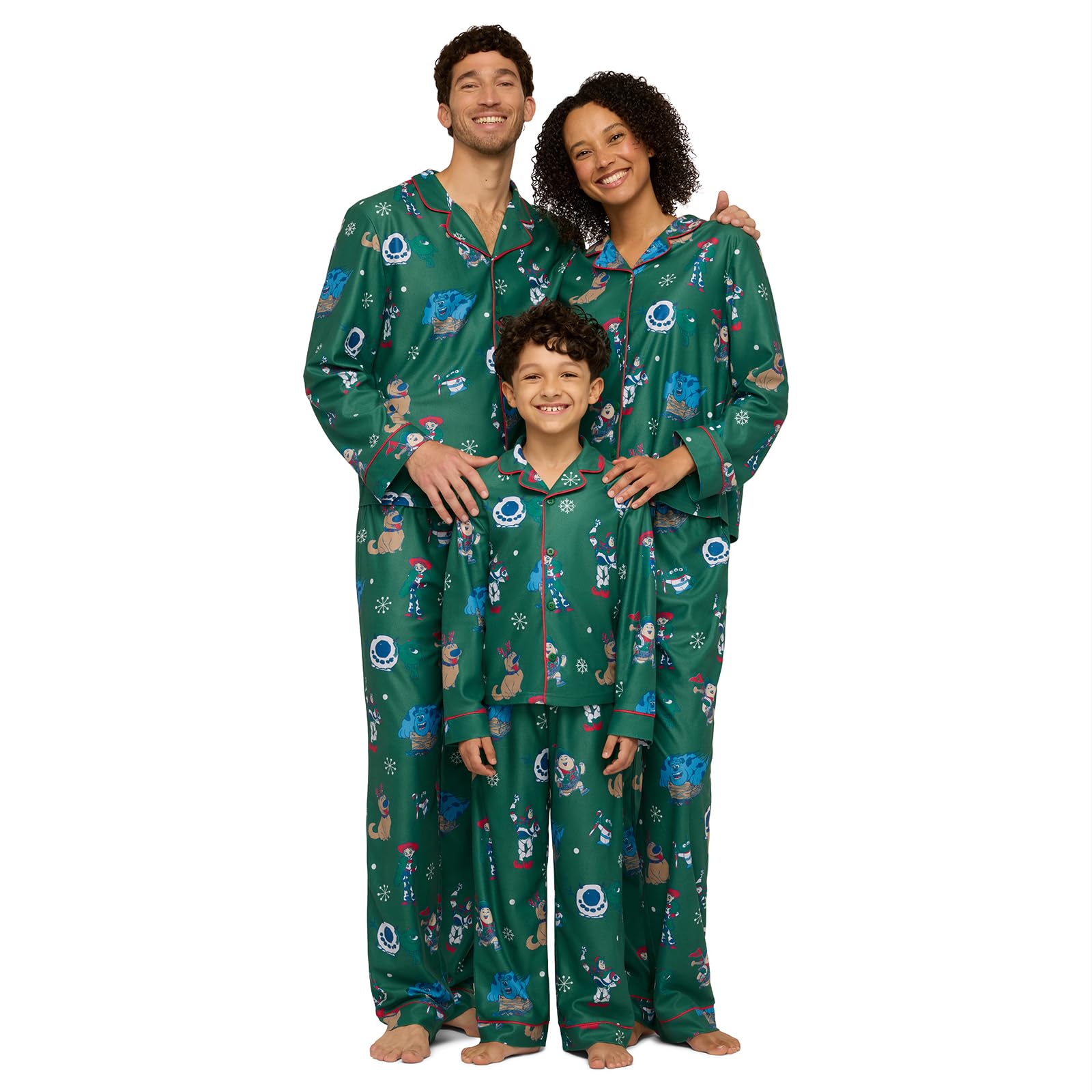 Disney Unisex Adult 2-piece Set Soft & Comfortable Matching Family Holiday Pajamas