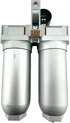 Miniatura 6 de Sistema de secado desecante de filtro de coalescencia de 2 etapas de grado industrial NPT de 34 "NPT SUPER DUTY para líneas de aire comprimido,