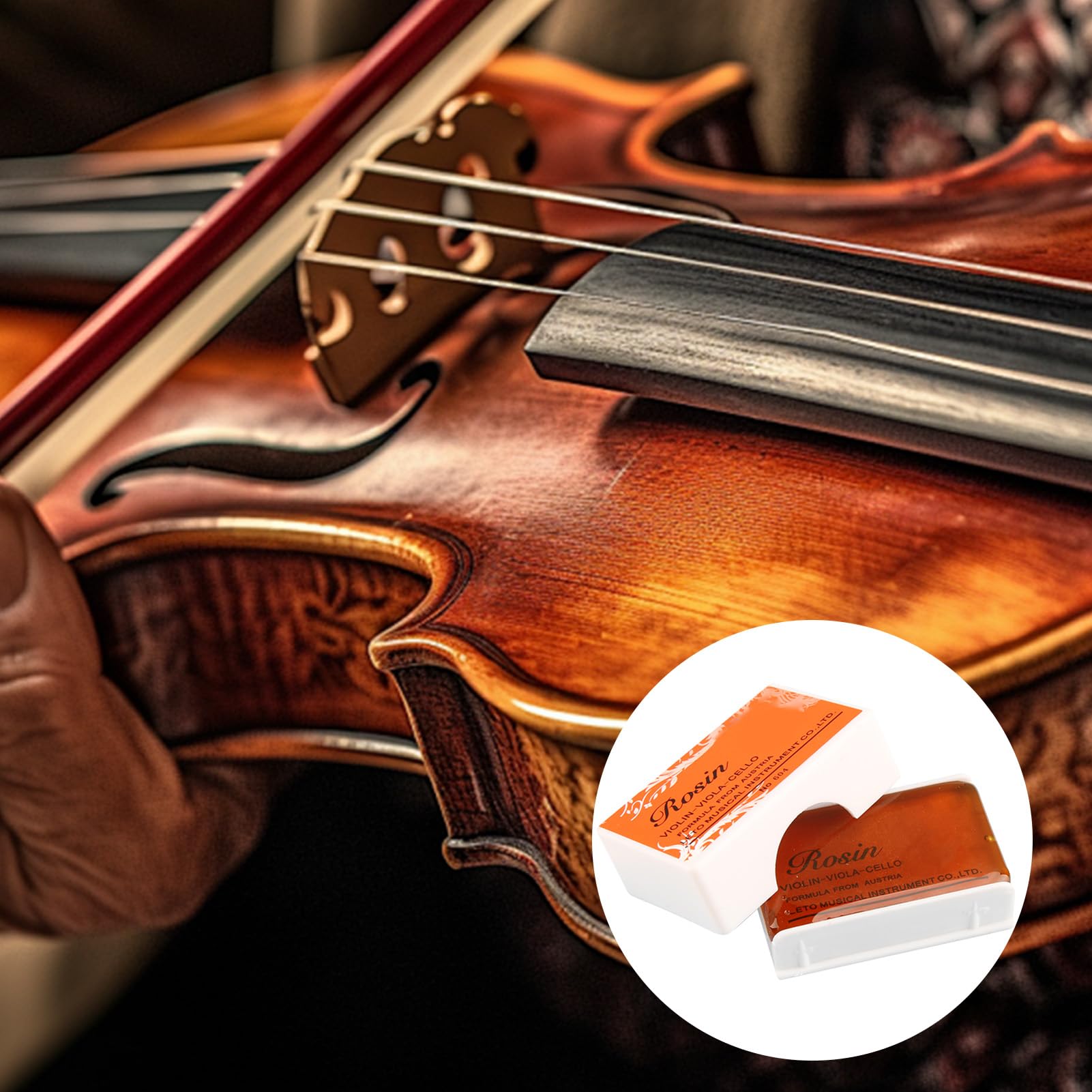 Set Di 3 Colofonie Naturali Per Violino, Viola E Violoncello - Resina A Bassa Polvere - Foto 7