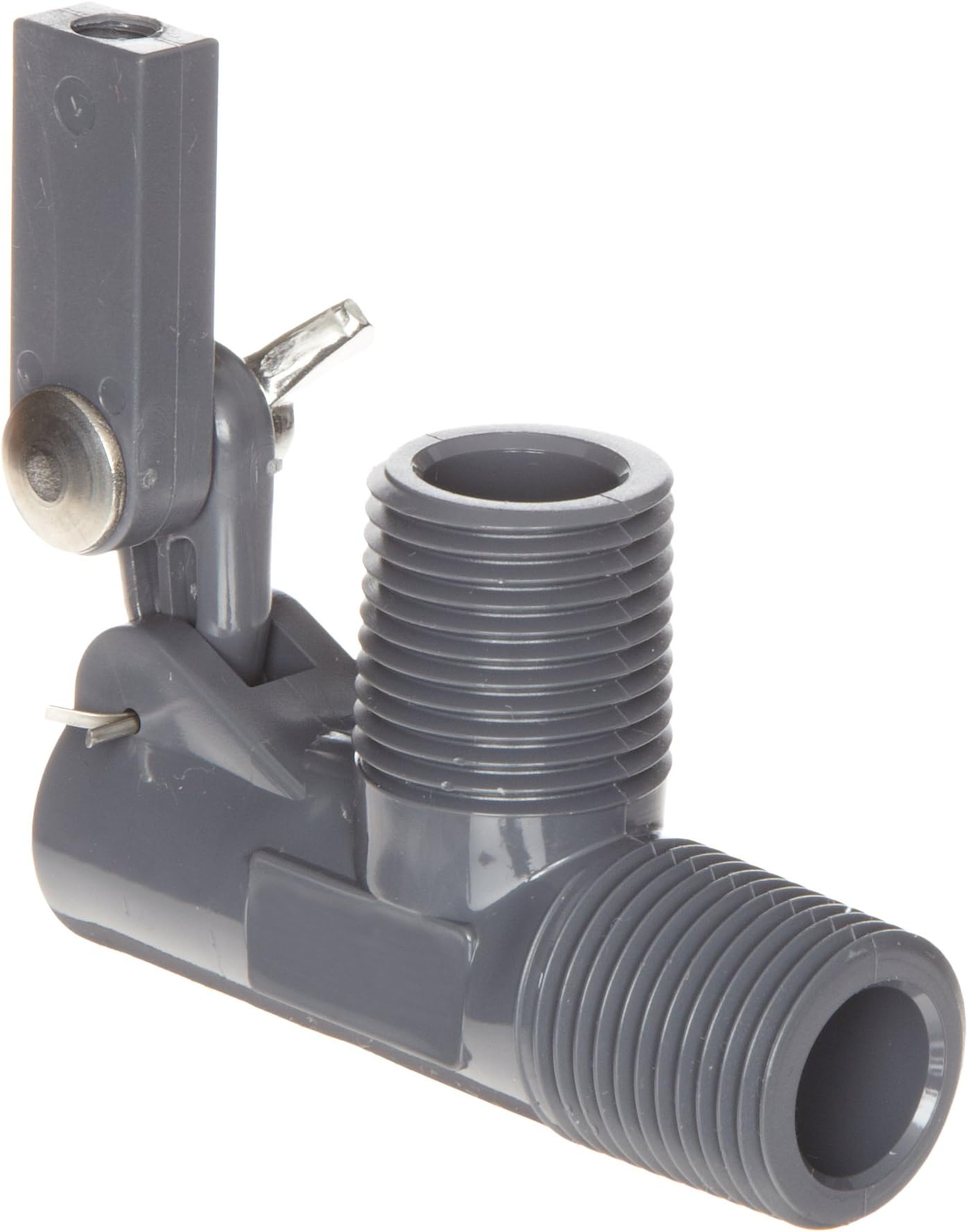 Kerick Valve PS050525 PVC Float Valve, Standard Mount, 12.5 gpm at 60 psi, 1/2" NPT Male