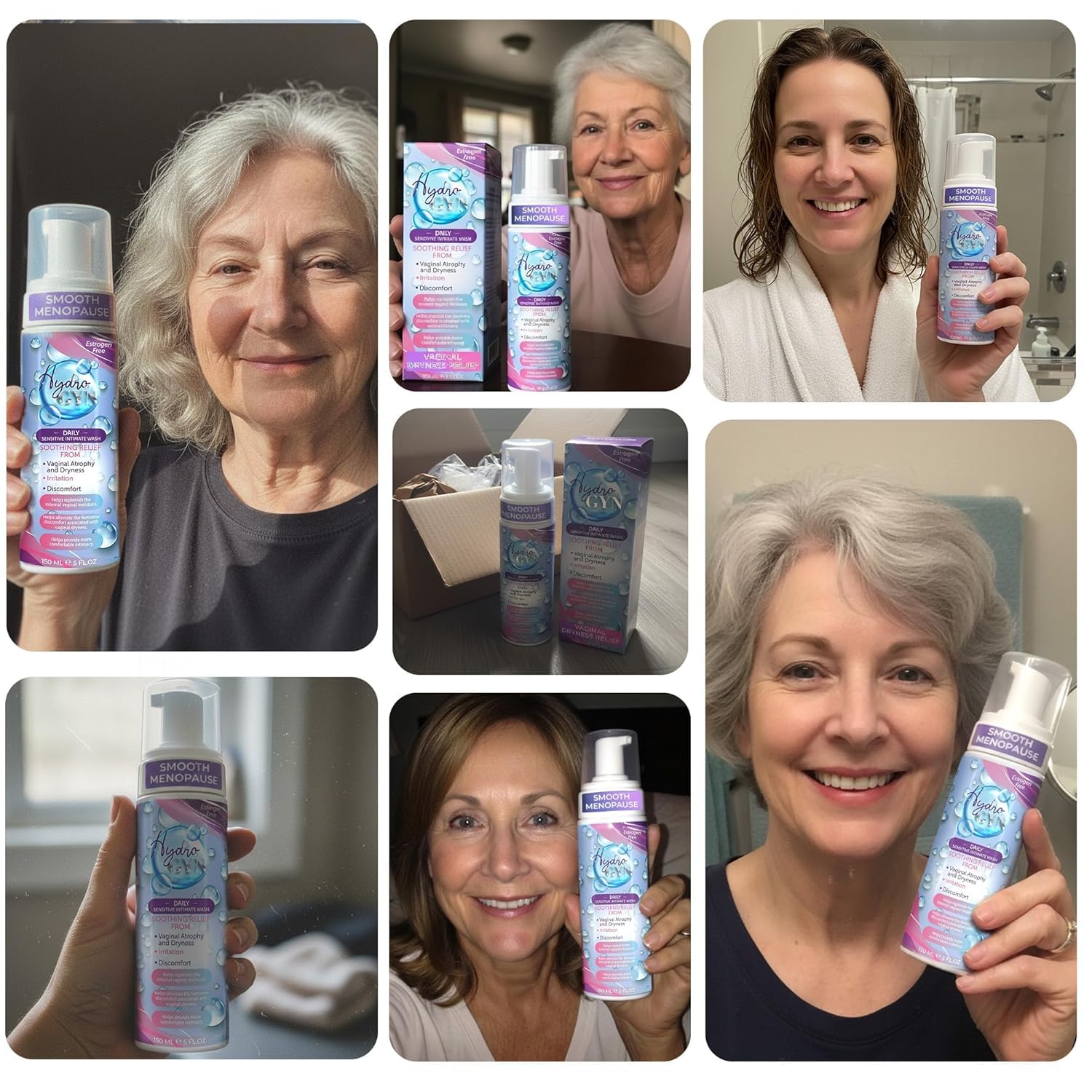 Hydro GYN Vaginal Moisturizer | Long-Lasting Dryness & Discomfort Relief | Estrogen & Hormone Free | 10 Pre-Filled Applicators I Pre and Post Menopausal + Feminine Wash