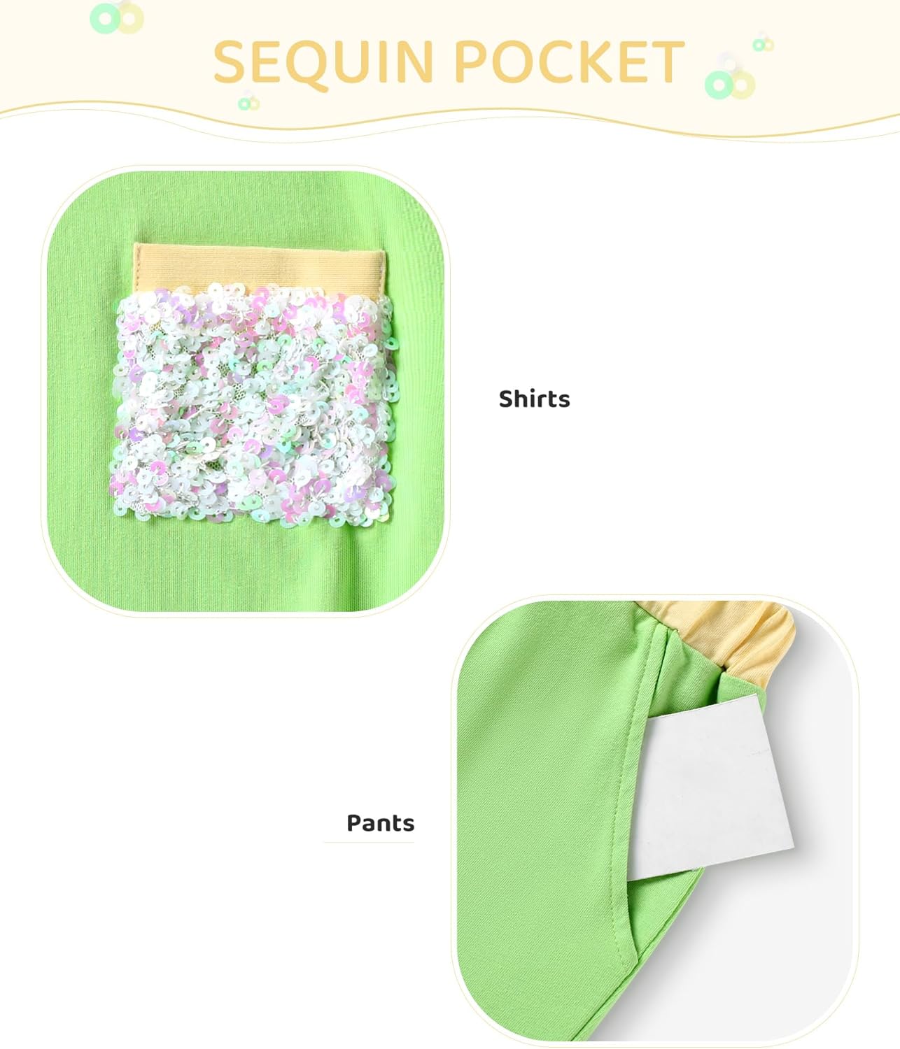 Girls' Summer Shorts Set 2 Piece Clothes Outfits Cute Drop Shoulder T-shirt & Short Set for 5-12 Years - Image 5