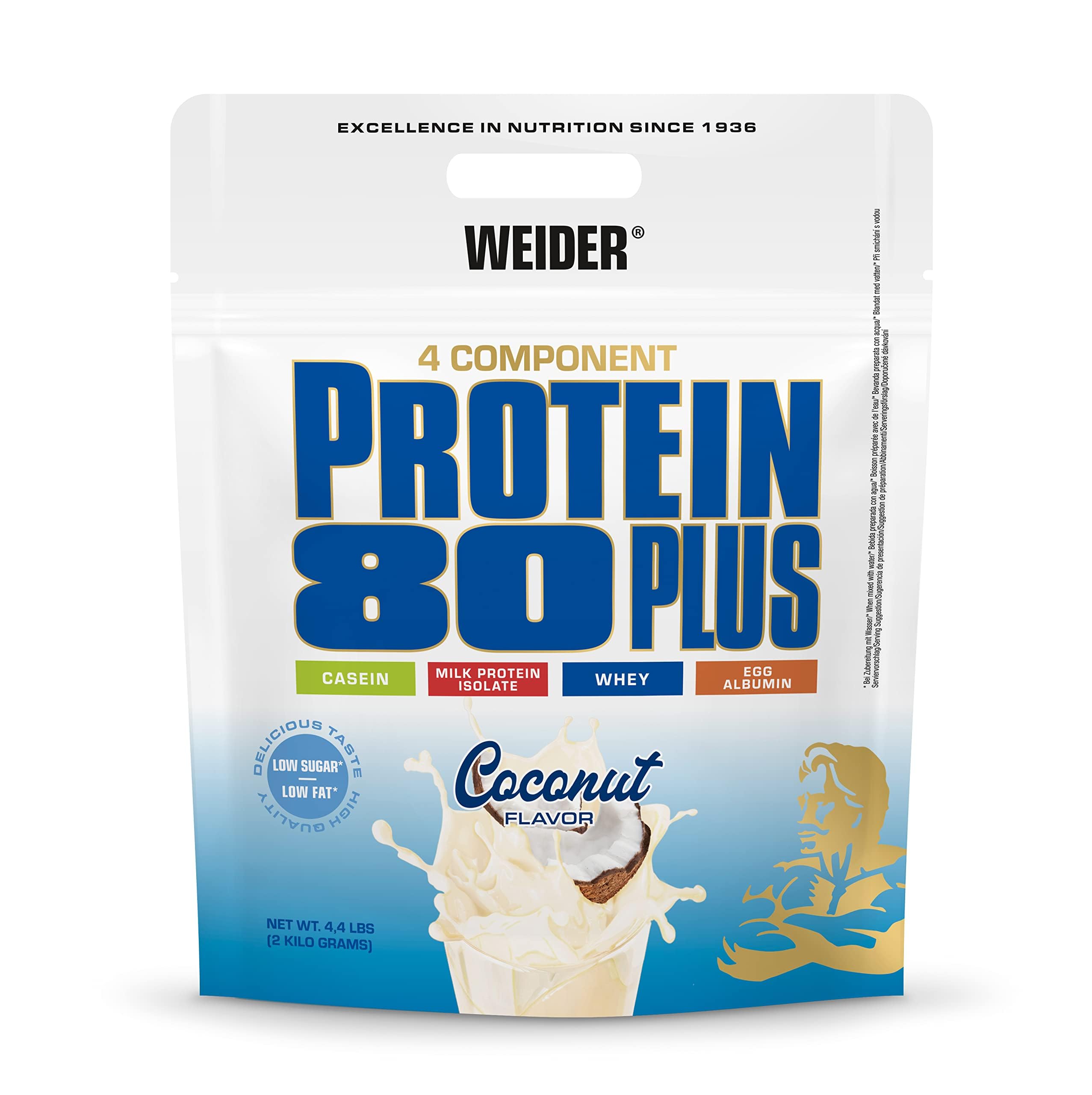 Weider Protein 80 Plus (2000g) Coconut - Białka - Mieszanka białek