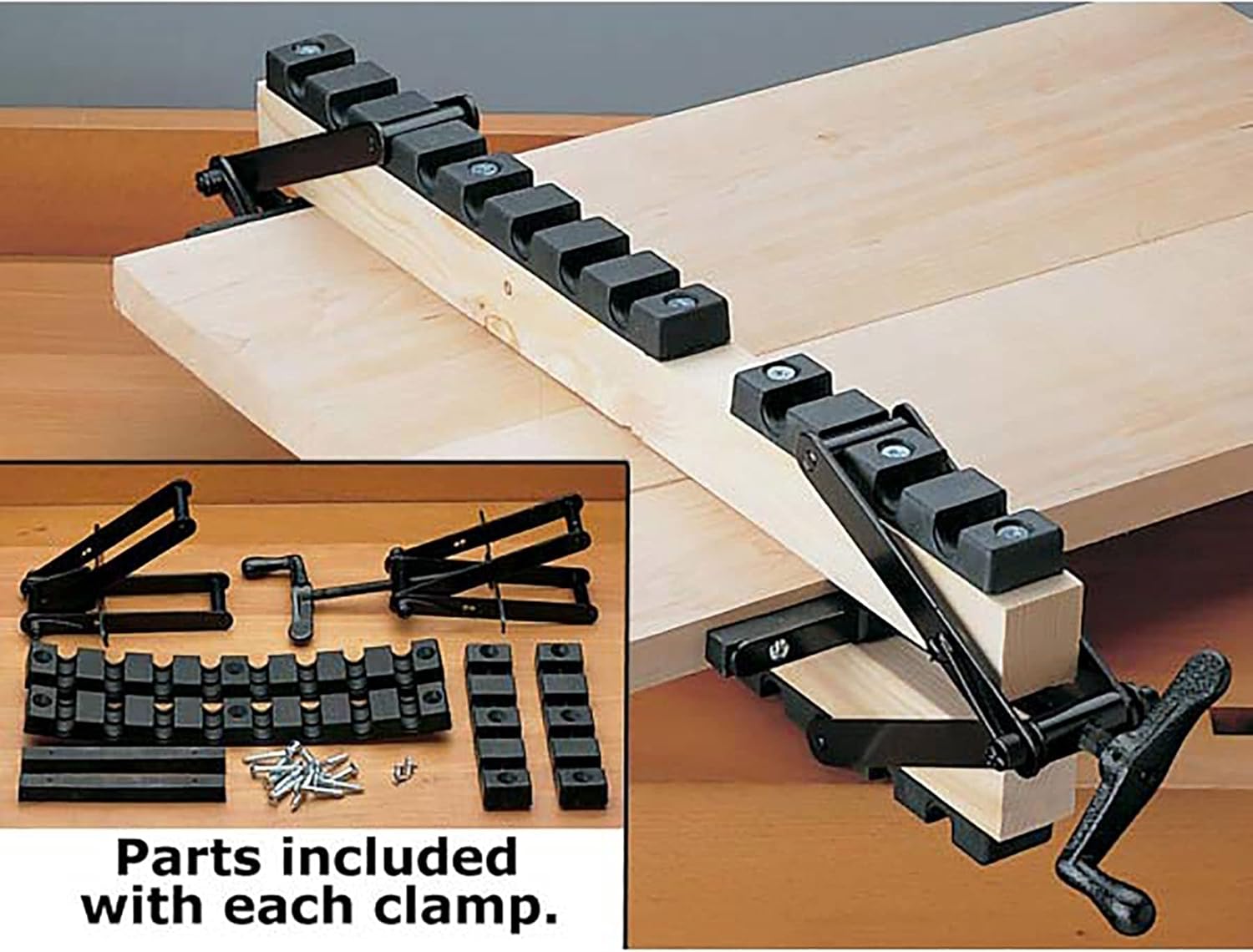 Components of the WoodRiver Clamping System