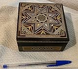  Caja de madera de mosaico pequeña (rectangular)