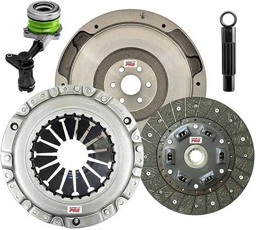 ClutchMaxPRO Performance OEM Clutch Kit with Flywheel with Slave Cylinder Compatible with 2005-10 Chevrolet Cobalt 2006-11 HHR 2007-10 Pontiac G5