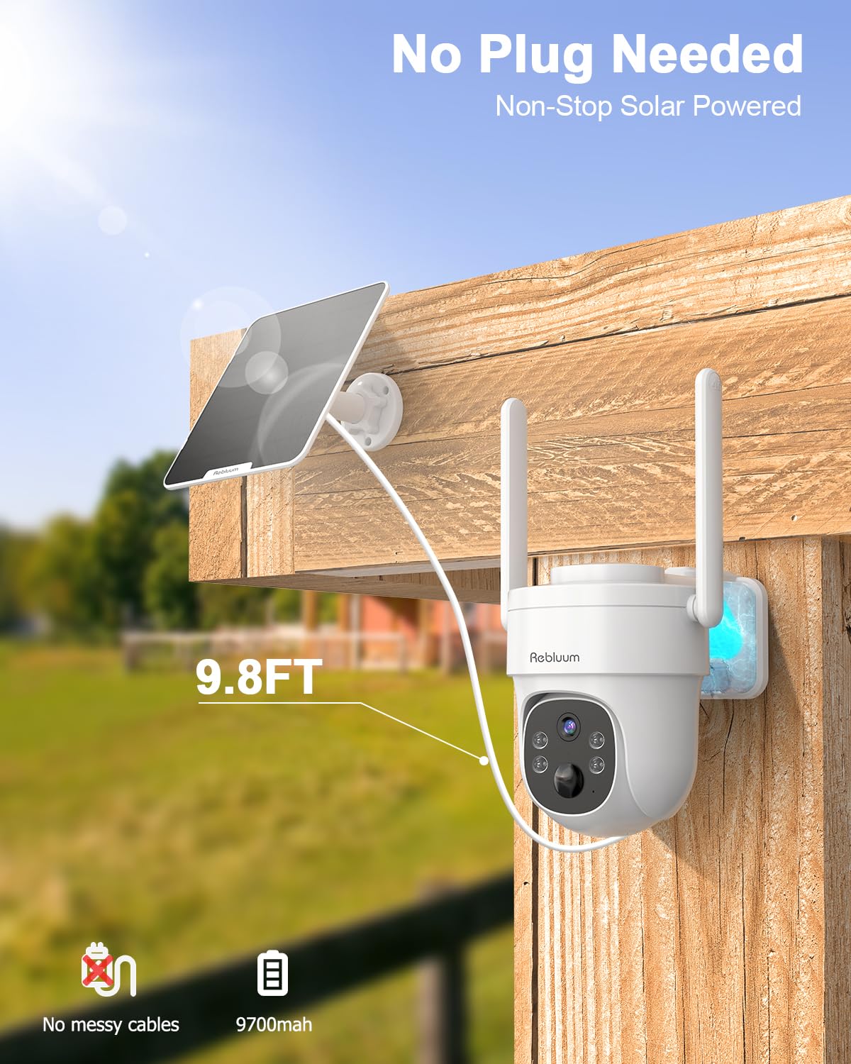 Rebluum防犯カメラ 屋外 ソーラー 4Gカメラ rb-3pt2-4g Amazon.co.jp: 4G防犯カメラ : 家電＆カメラ