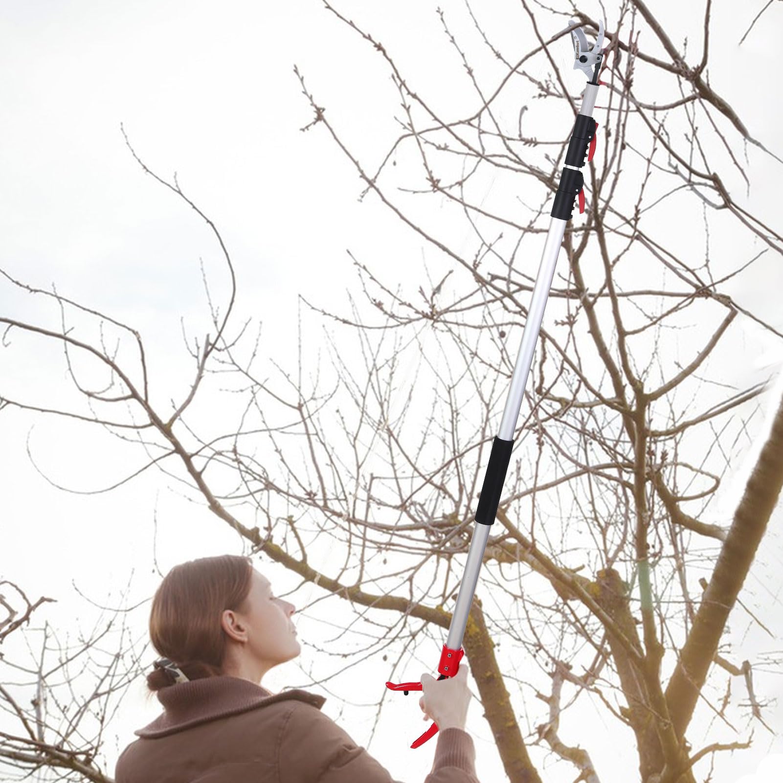 Podadora de árboles, 140 cm-300 cm, telescópica de largo alcance, resistente, con cuchillas de repuesto, ideal para quitar ramas altas y recoger frutas