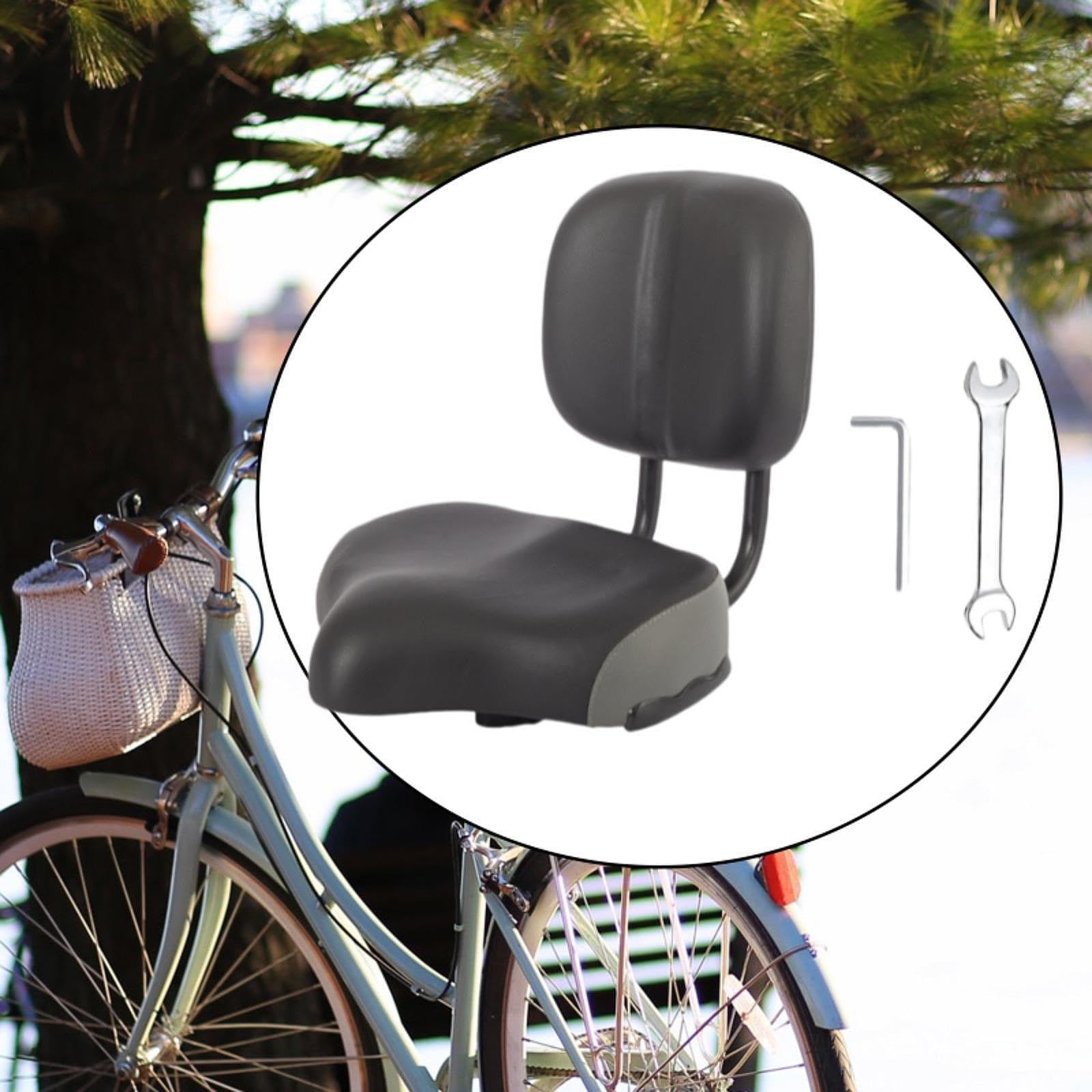 Amazon | DeeRace 背もたれ付き自転車シート 自転車後部座席クッション 