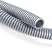 Vista 12 de ZhiYo 10 pies 1" Conducto de alambre dividido para telar, cubierta flexible para auto