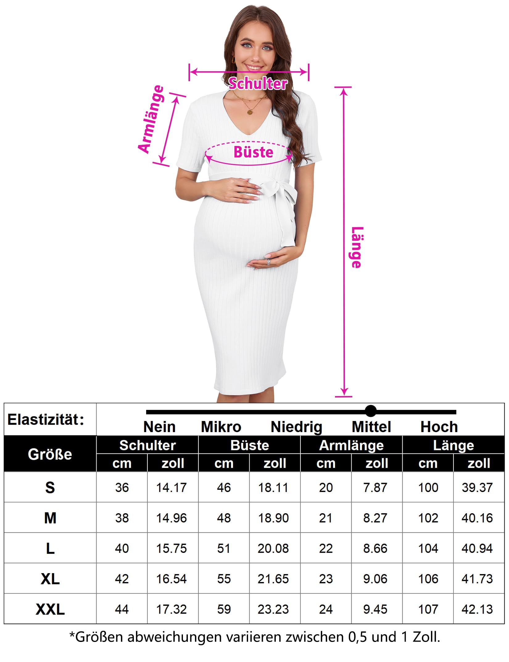 Yesfashion Vestido de maternidad para mujer, manga corta, informal, vestido de maternidad, vestido de verano